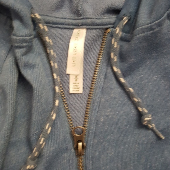 DONATED Aeropastale Blue Varsity Cropped Hoodie - Picture 2 of 3